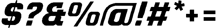 Bold Oblique otf (700) Font OTHER CHARS