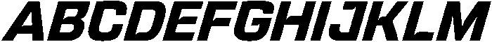 Bold Oblique otf (700) Font UPPERCASE