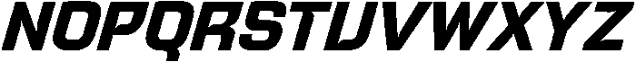 Bold Oblique otf (700) Font UPPERCASE
