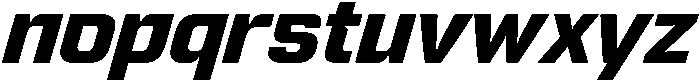 Bold Oblique otf (700) Font LOWERCASE