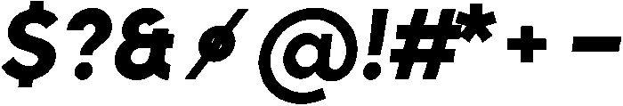 Bold Oblique otf (700) Font OTHER CHARS