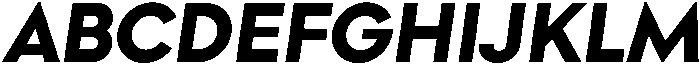 Bold Oblique otf (700) Font UPPERCASE