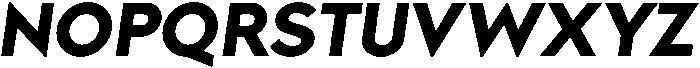 Bold Oblique otf (700) Font UPPERCASE