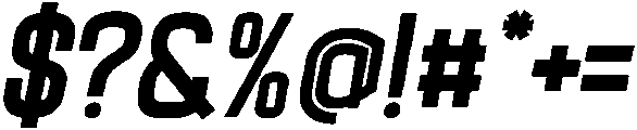 Bold Oblique otf (700) Font OTHER CHARS