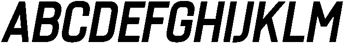 Bold Oblique otf (700) Font UPPERCASE