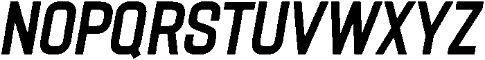 Bold Oblique otf (700) Font UPPERCASE