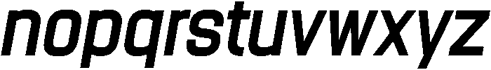 Bold Oblique otf (700) Font LOWERCASE