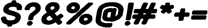 Bold Oblique otf (700) Font OTHER CHARS