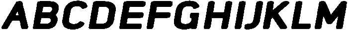 Bold Oblique otf (700) Font UPPERCASE