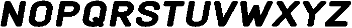 Bold Oblique otf (700) Font UPPERCASE