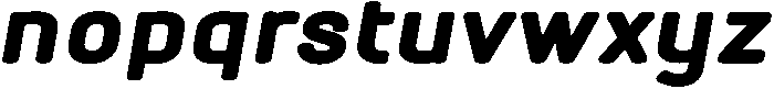 Bold Oblique otf (700) Font LOWERCASE