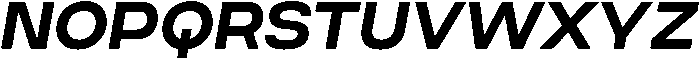 Bold Oblique otf (700) Font UPPERCASE