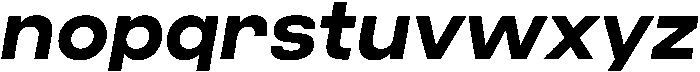 Bold Oblique otf (700) Font LOWERCASE