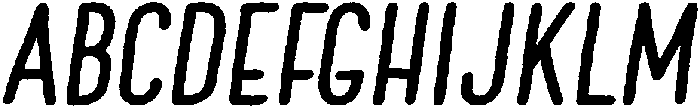 Bold Oblique otf (700) Font UPPERCASE