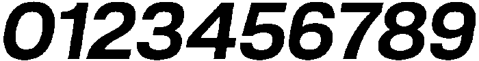 Bold Oblique otf (700) Font OTHER CHARS