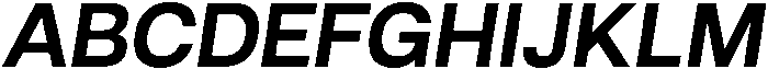 Bold Oblique otf (700) Font UPPERCASE