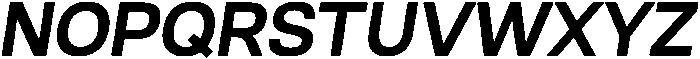 Bold Oblique otf (700) Font UPPERCASE