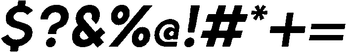 Bold Oblique otf (700) Font OTHER CHARS