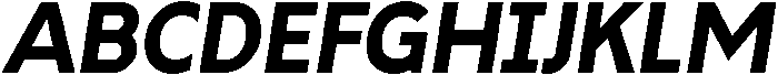 Bold Oblique otf (700) Font UPPERCASE