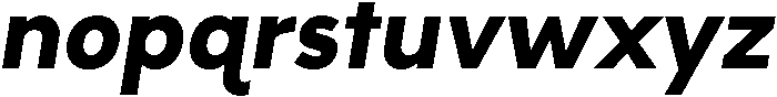 Bold Oblique otf (700) Font LOWERCASE