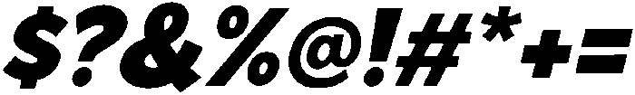 Bold Oblique otf (700) Font OTHER CHARS