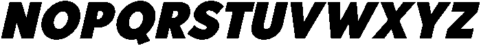 Bold Oblique otf (700) Font LOWERCASE