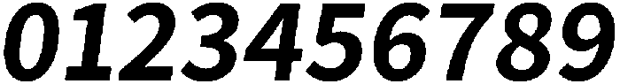 Bold Oblique otf (700) Font OTHER CHARS