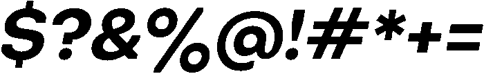 Bold Oblique otf (700) Font OTHER CHARS