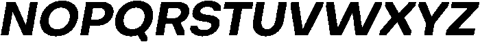 Bold Oblique otf (700) Font UPPERCASE