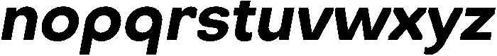 Bold Oblique otf (700) Font LOWERCASE