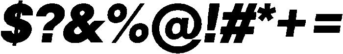 Bold Oblique ttf (700) Font OTHER CHARS