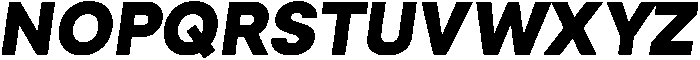 Bold Oblique ttf (700) Font UPPERCASE