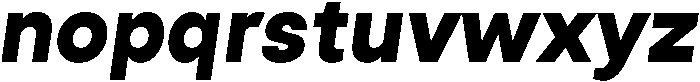 Bold Oblique ttf (700) Font LOWERCASE