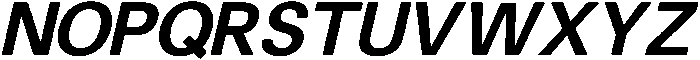 Bold Oblique ttf (700) Font UPPERCASE