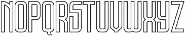 Bold Outline ttf (700) Font LOWERCASE