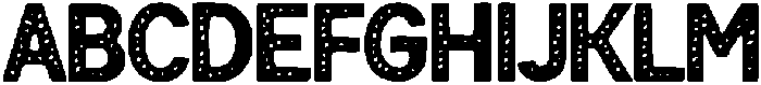 Bold Perforated Regular otf (700) Font UPPERCASE