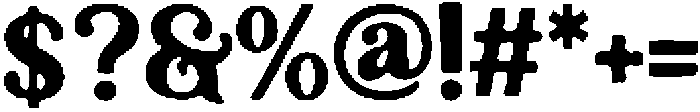 Bold Retro Regular otf (700) Font OTHER CHARS