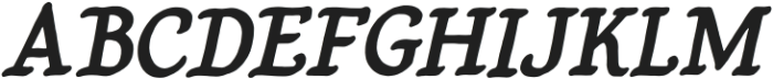 Bold Roman Italic Regular otf (700) Font UPPERCASE