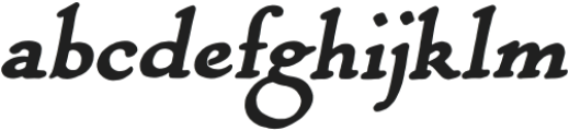 Bold Roman Italic Regular otf (700) Font LOWERCASE