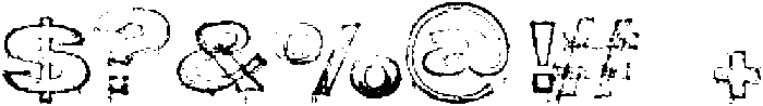 Bold-Water Regular otf (700) Font OTHER CHARS