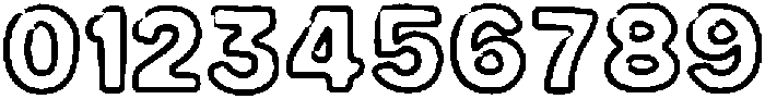 Bold Writer Ouline Bold otf (700) Font OTHER CHARS