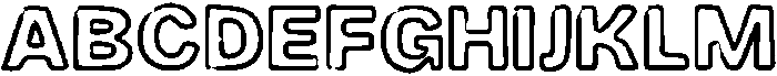 Bold Writer Ouline Bold otf (700) Font UPPERCASE