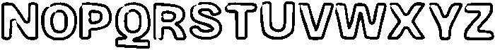 Bold Writer Ouline Bold otf (700) Font UPPERCASE