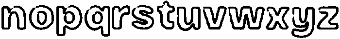 Bold Writer Ouline Bold otf (700) Font LOWERCASE