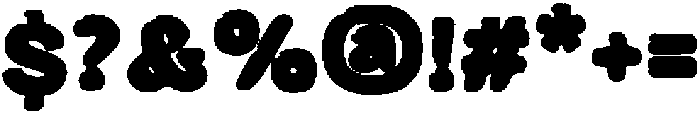 Bold Writer Regular otf (700) Font OTHER CHARS