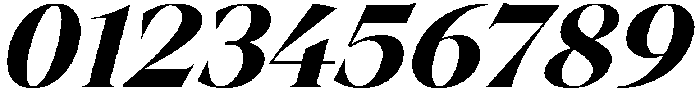 Bold italic otf (700) Font OTHER CHARS