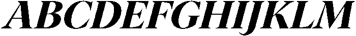 Bold italic otf (700) Font UPPERCASE