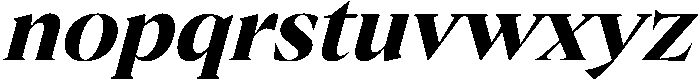 Bold italic otf (700) Font LOWERCASE