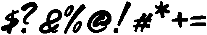 Bold otf (700) Font OTHER CHARS