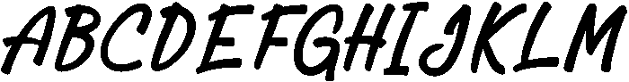 Bold otf (700) Font UPPERCASE